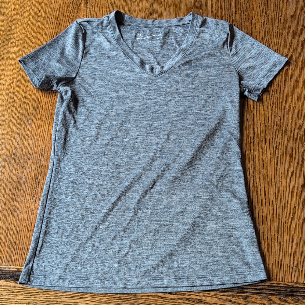 Under Armour Heather Gray V-Neck Tee